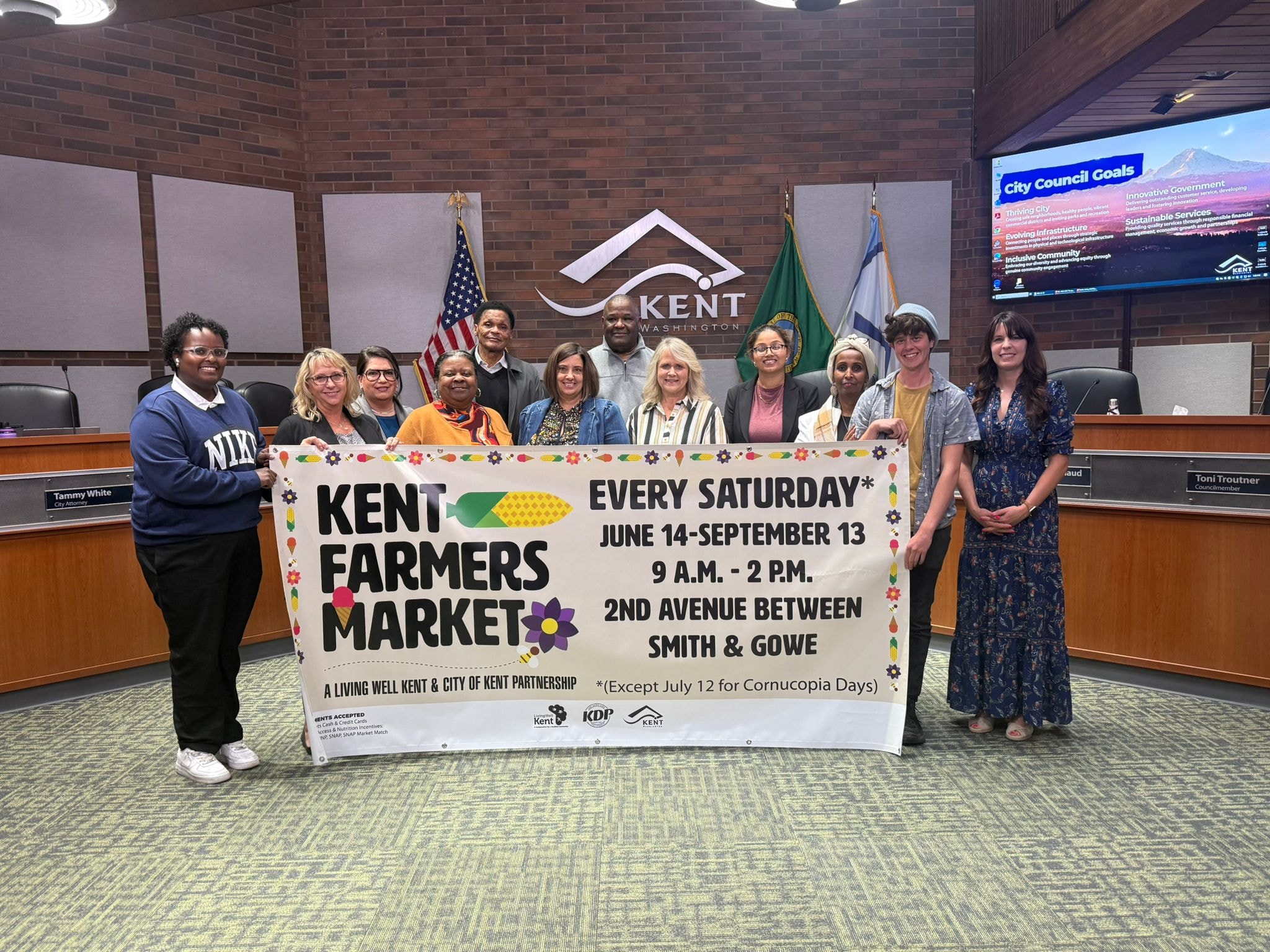 Living Well Kent Presents 2025 Vision for Revamped Kent Farmers Market to City Council Living Well Kent Presents 2025 Vision for Revamped Kent Farmers Market to City Council